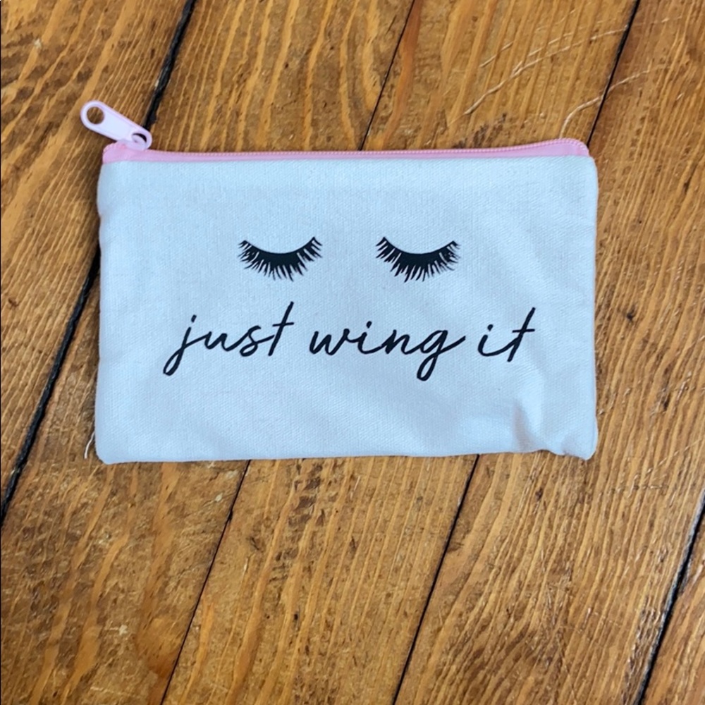 Just Wing it makeup wet bag